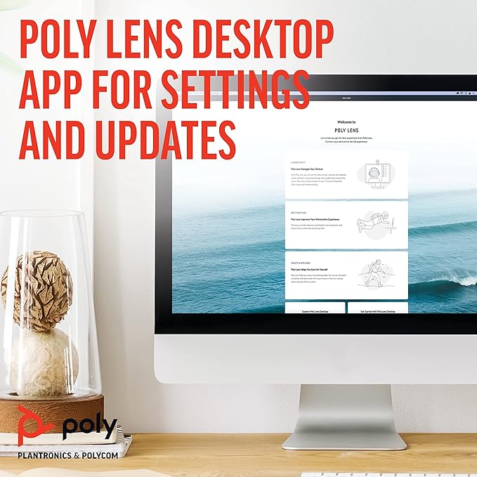 Poly - Sync 40 Smart Speakerphone - Flexible Work Spaces - Connect to PC/Mac - Image 7