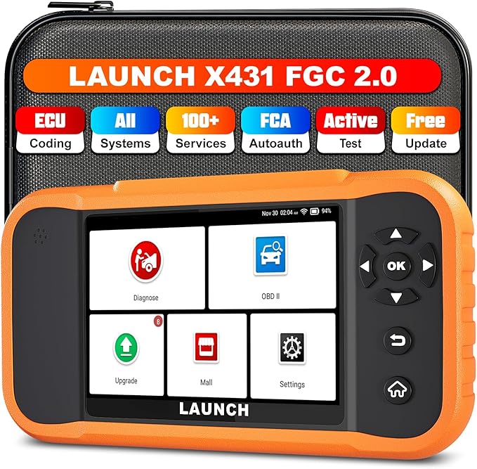 LAUNCH X431 Creader Elite 2.0 FGC OBD2 Scanner, ECU Coding, Bi-Directional Scan by LAUNCH