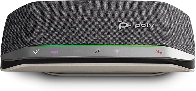 Poly Sync 20 USB-C Personal Portable Smart Speakerphone – Long Battery Life – by Poly