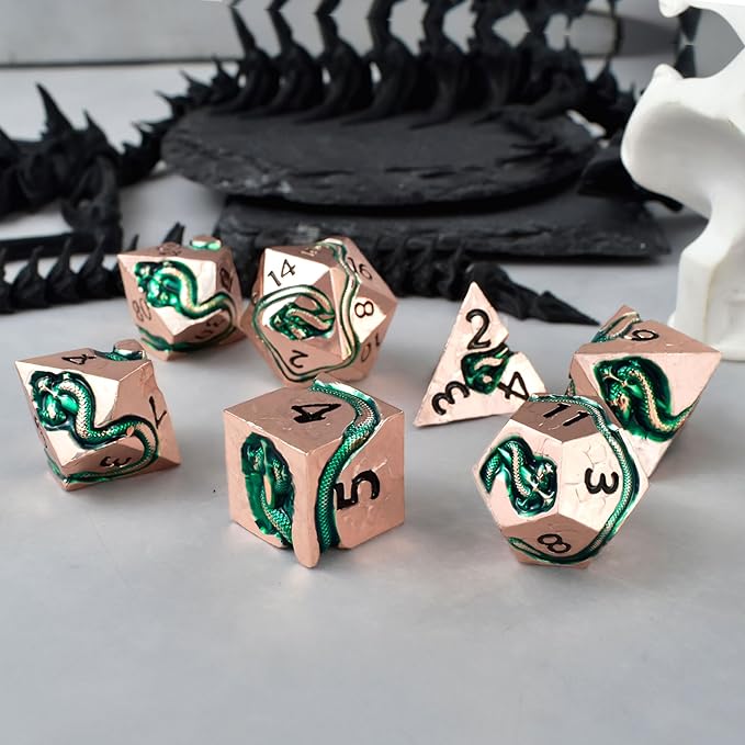 RULE DICE Serpent's Embrace Metal DND Dice Set - Image 4