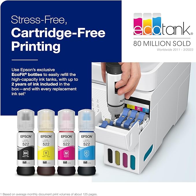 Epson EcoTank ET-4800 Wireless All-in-One Cartridge-Free Supertank Printer - Image 4
