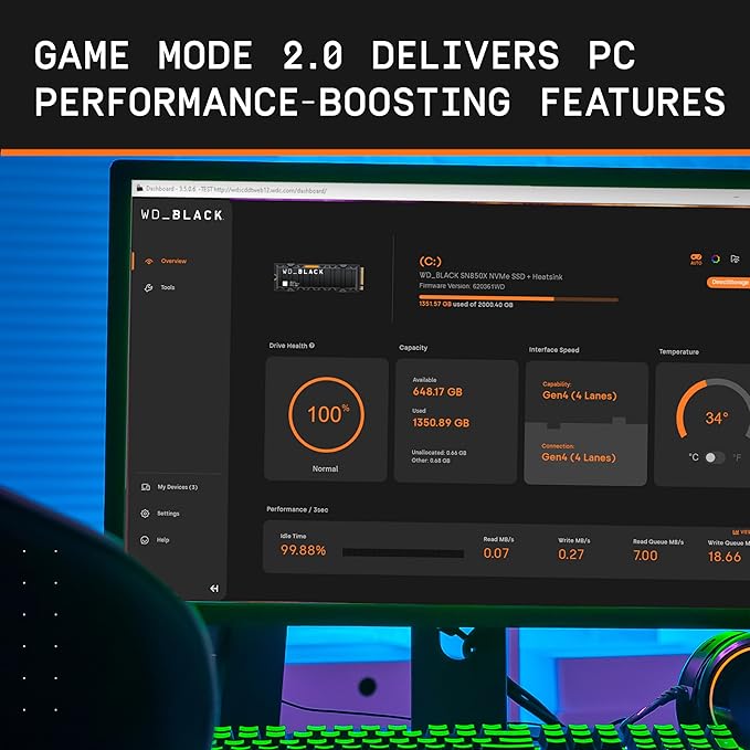 WD_BLACK 2TB SN850X NVMe Internal Gaming SSD Solid State Drive - Image 6