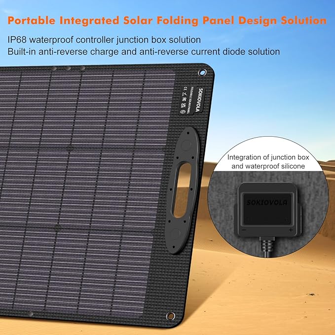 N-Type 16BB 110W 18V Portable Solar Panel Kit, Portable Foldable Solar Panel - Image 2