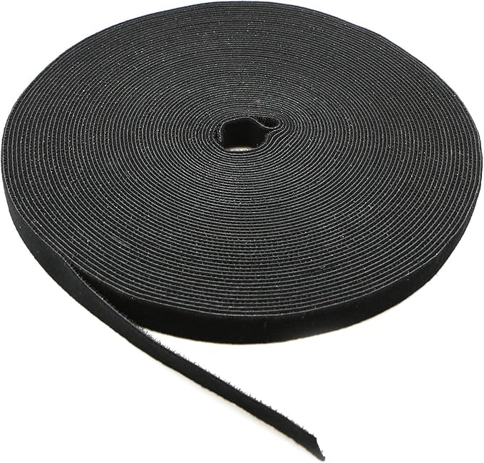 Reusable Fastening Tape Cable Ties 3/4 Inch Double Side Hook Roll by SAISN
