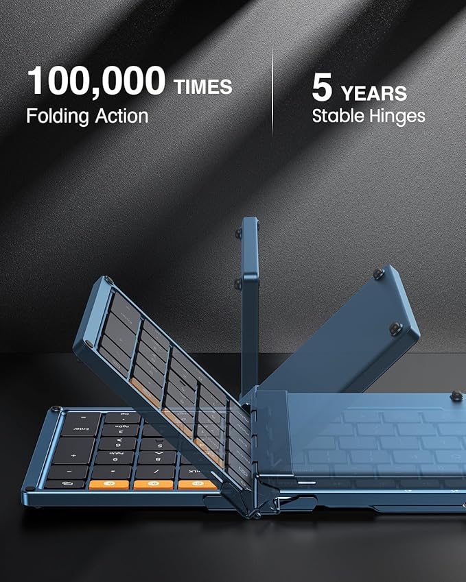 ProtoArc Foldable Bluetooth Keyboard, XK01 Folding Wireless Portable Keyboard - Image 2