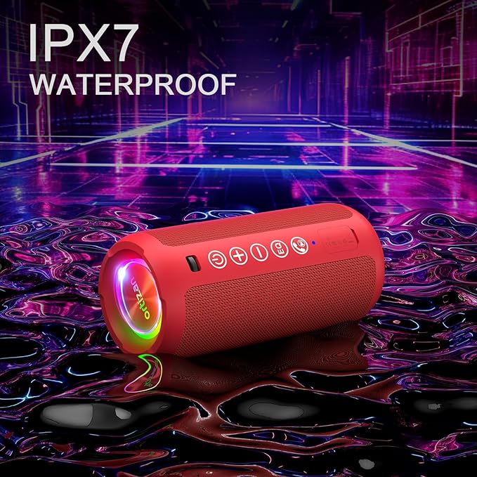 Ortizan Portable Bluetooth Speaker: IPX7 Waterproof, 24W Loud Sound, Deep Bass - Image 7