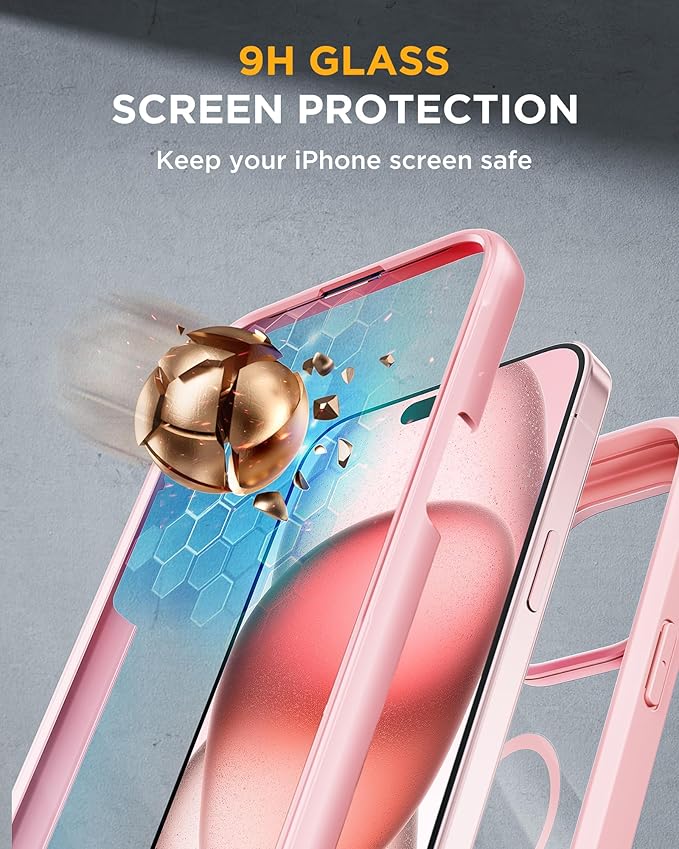 Miracase Magnetic for iPhone 15 Plus Case 6.7'' Full-Body Military Drop Proof - Image 4
