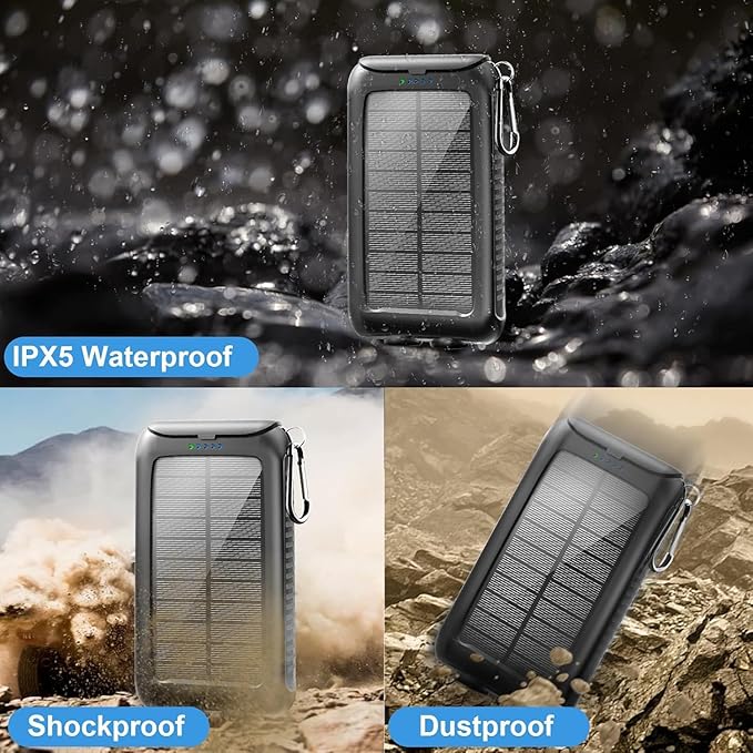 Solar-Charger-Power-Bank-49800mAh Portable Solar Phone Charger - Image 5