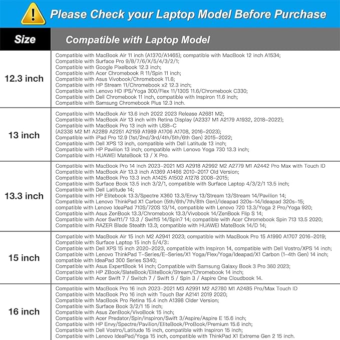 MOSISO Laptop Case 13.3 inch, 13-13.3 inch Laptop Sleeve Bag Compatible - Image 6