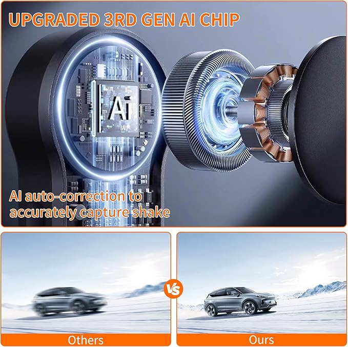 71" Tripod for iPhone with Light, Auto Face Tracking Selfie Stick Tripod - Image 4