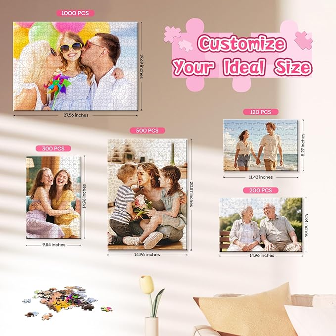 Custom Photo Jigsaw Puzzle for Adults, Personalized Puzzles from Pictures - Image 3