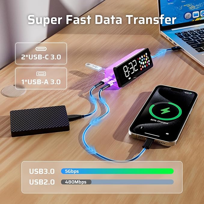 LTC Laptop Docking Station, 7-in-1 USB C Hub - Image 7