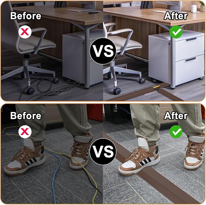 Eapele 10 ft Floor Cord Cover Heavy Duty Cable Protector, Cord Covers - Image 5