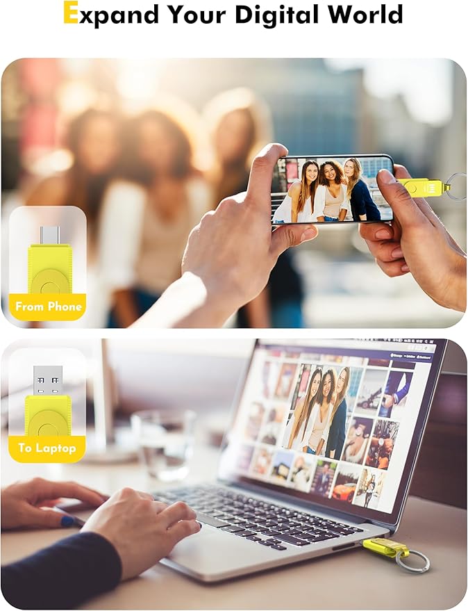 MOSDART 512GB USB3.1 Fast Speed C and A Dual Flash Drive, exFAT Memory Stick - Image 8