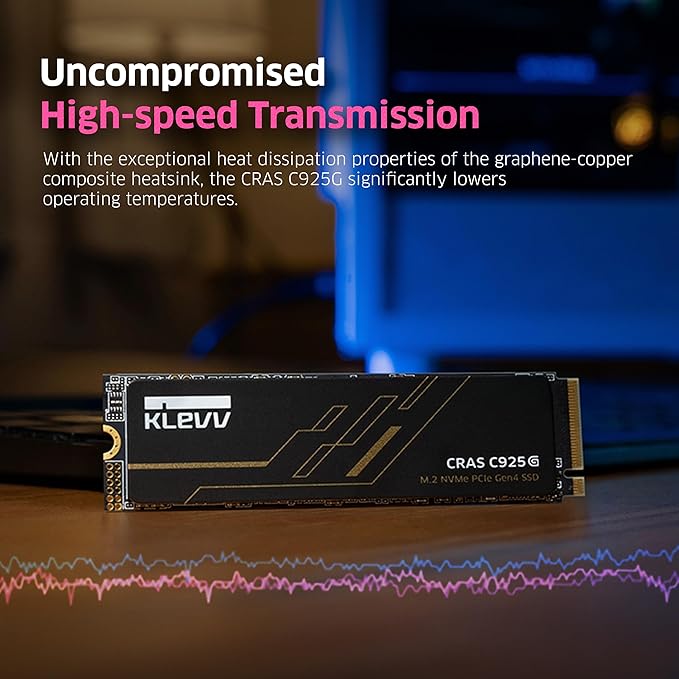 KLEVV CRAS C925G 1TB M.2 2280 NVMe PCIe Gen4x4 Internal Gaming SSD - Image 4