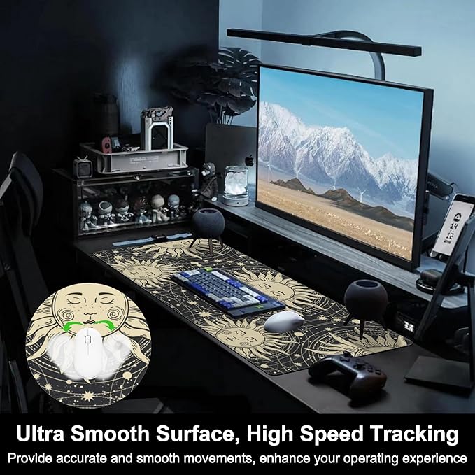 Mouse Pad, Large Golden Sun - Image 5