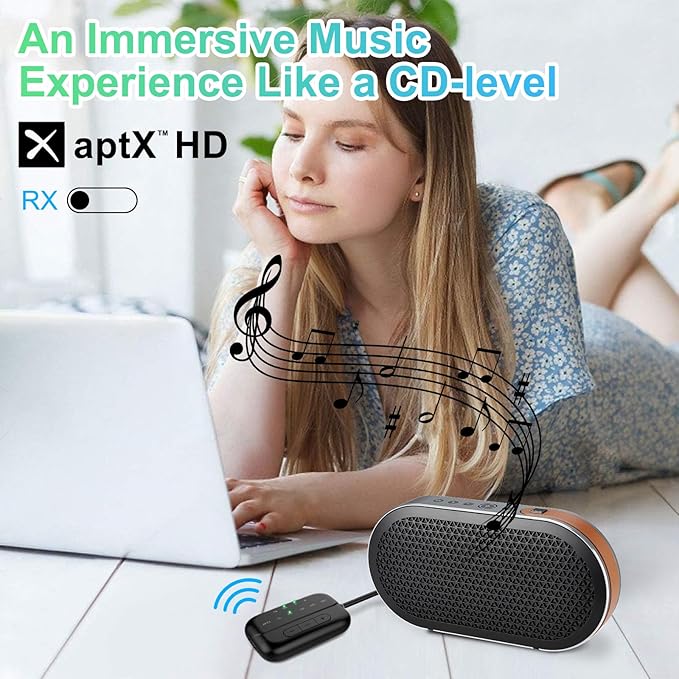Bluetooth Transmitter Receiver, 2-in-1 V5.3 Wireless Adapter - Image 9