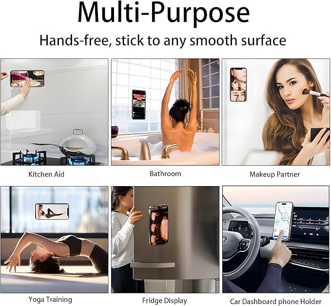 Silicone Double-Sided Suction Phone Case Detachable Mount, Car Dashboard Holder - Image 3
