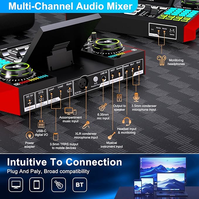 Podcast Equipment Bundle with 3.5mm Condenser Microphone - Image 6