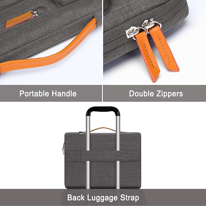 MOSISO 360 Protective Laptop Shoulder Bag, 15-15.6 inch Computer Bags Compatible - Image 4