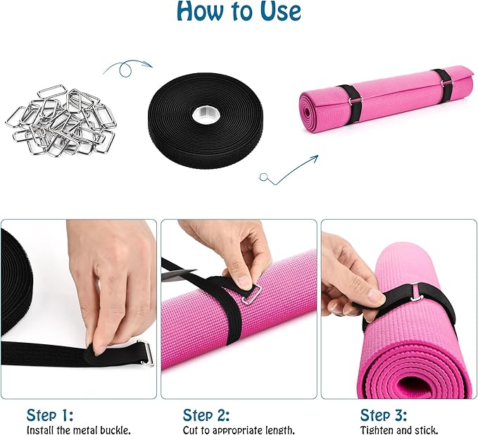 0.75" x39.4ft Hook and Loop Straps - Image 3