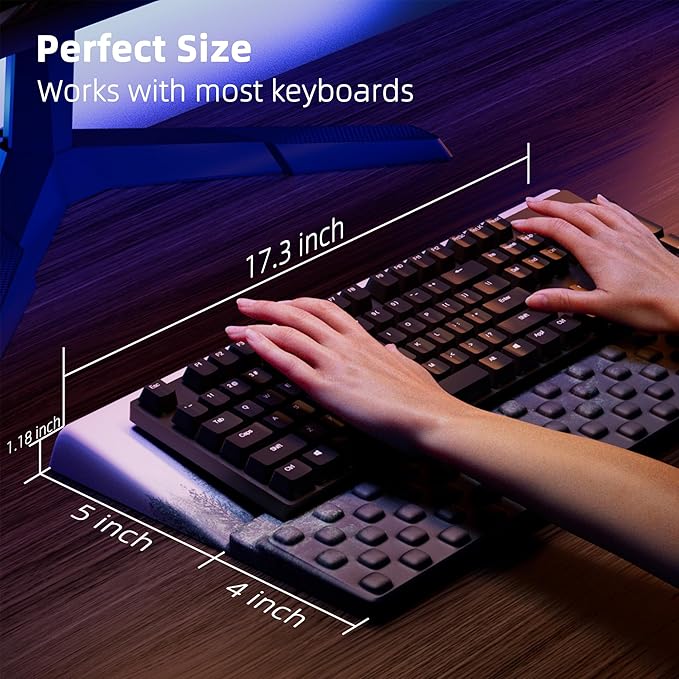Ospelelf Keyboard Wrist Rest Pad, Comfy Ergonomic Keyboard Stand Holder - Image 6