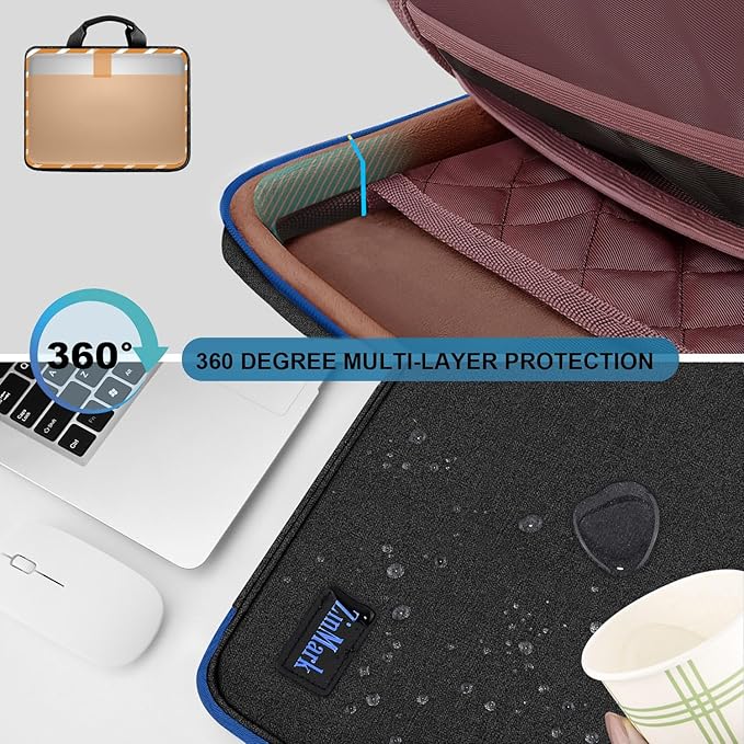 Laptop Case 15.6 Inch Briefcase Military-Grade Protection - Image 3