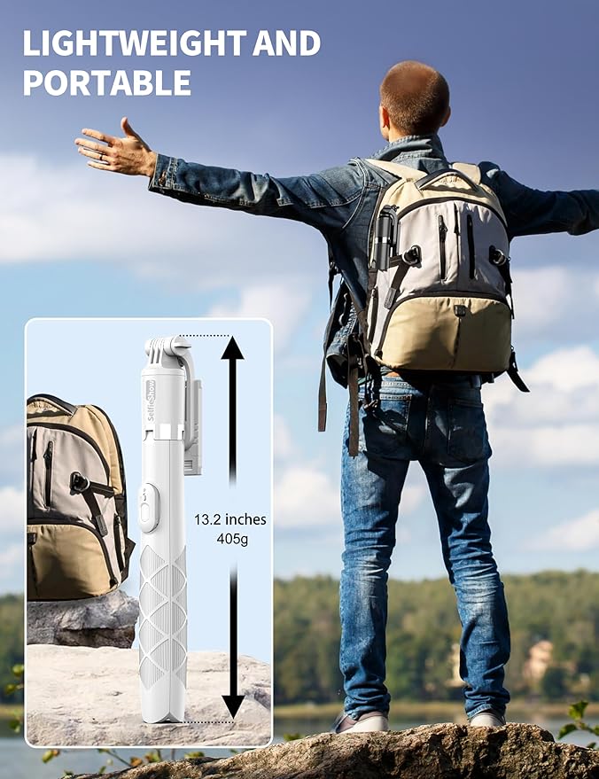 71" Phone Tripod Selfie Stick, All-in-1 - Image 7