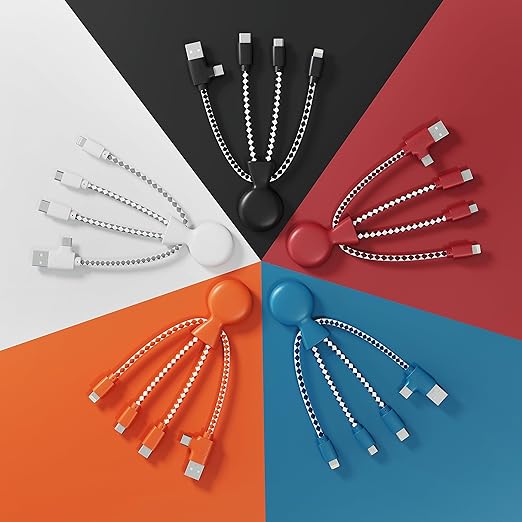 Mr Bio 4 in 1 Multi USB Cable Octopus Design Black - Image 9