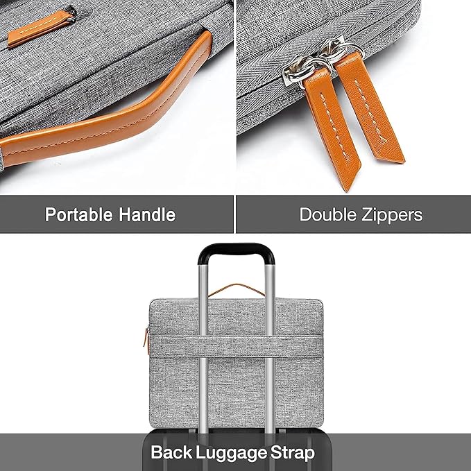 MOSISO 360 Protective Laptop Case 16 inch, 15-15.6 inch Laptop Sleeve Compatible - Image 4