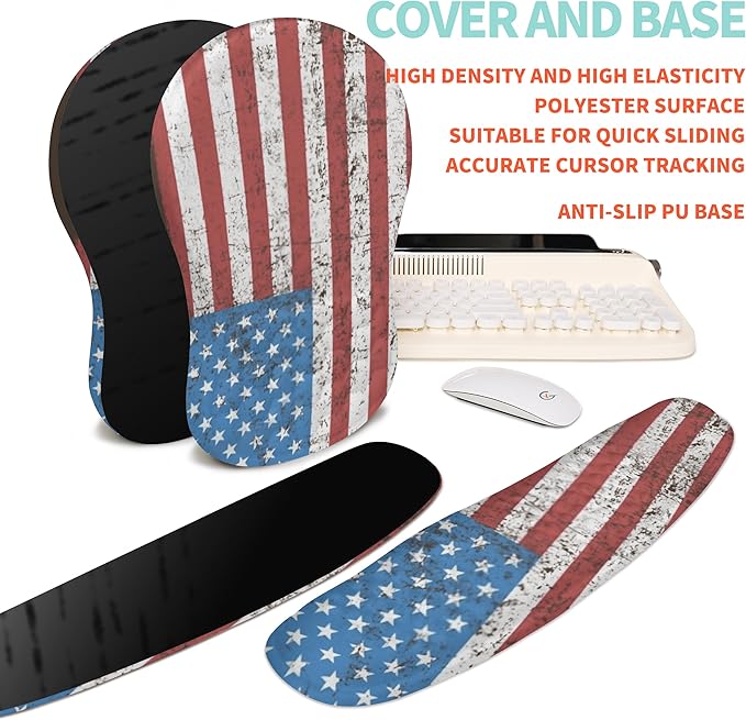 2-in-1 Ergonomic Set, Wave Rise Keyboard Wrist Rest and Massage Bulge Slope - Image 6