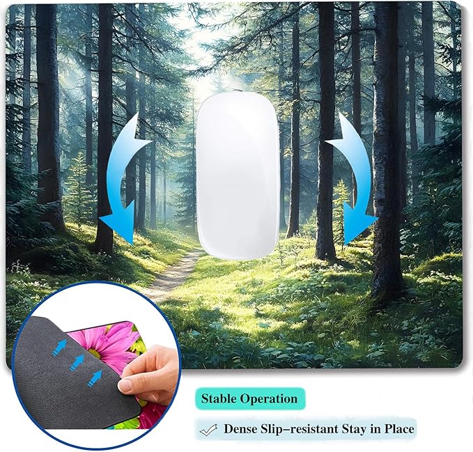 Aesthetic Natural Forest Custom Mouse Pad - Image 5
