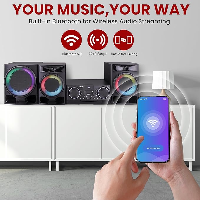 Pyle 4-Piece Bluetooth Stereo System - Image 3