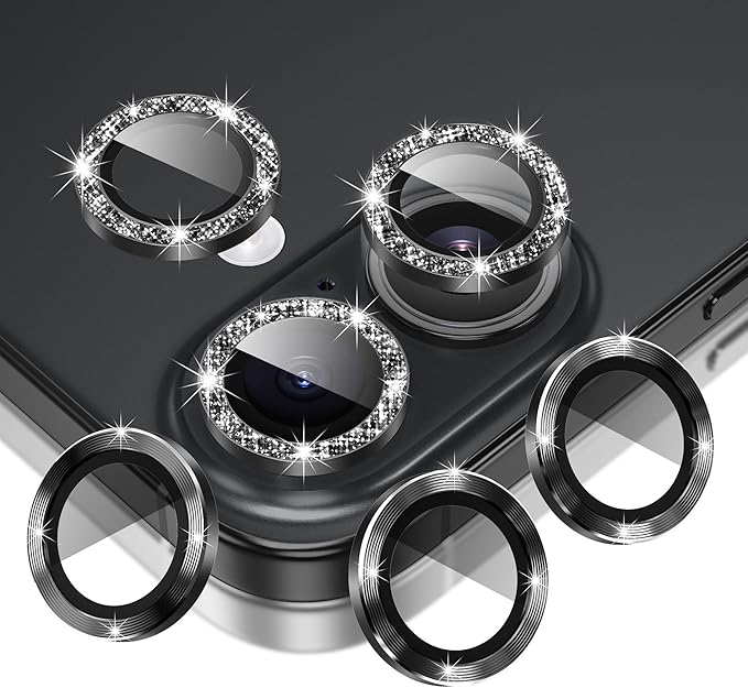 AGVEE 3+3 6 Pack for iPhone 16 6.1" / 16 Plus 6.7" Camera Lens Cover Protector by AGVEE