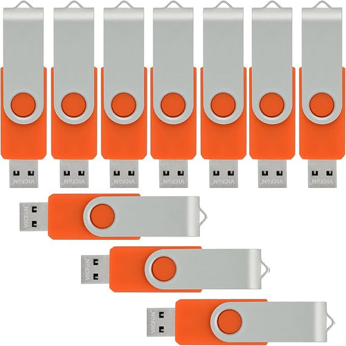 10 Pack 16GB USB Flash Drives USB 2.0 16GB Flash Drive Swivel USB Memory Stick by VICF%C3%BCN