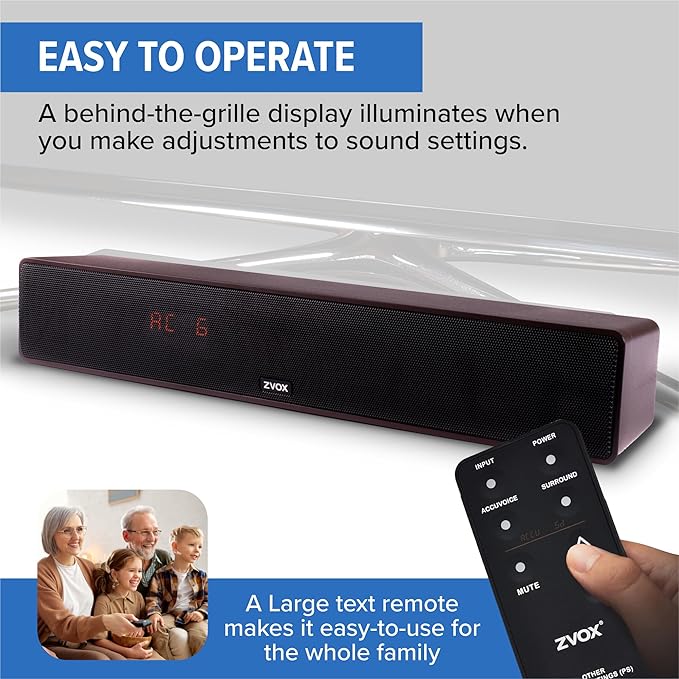ZVOX Dialogue Clarifying Sound Bar - Image 7
