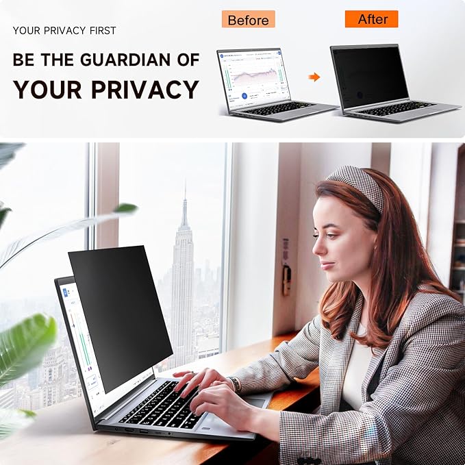 Mamol 15.6 Inch Laptop Privacy Screen Filter - Image 2