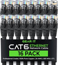GearIT Cat 6 Ethernet Cable Cat6 Network Patch, Snagless Cord, Internet by GEARit