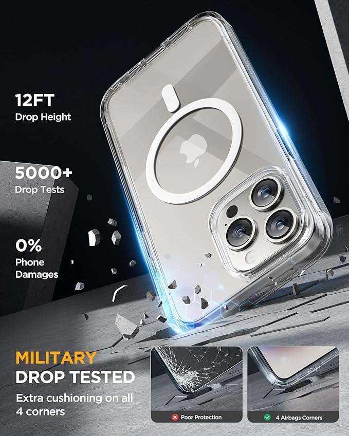 Miracase Magnetic for iPhone 15 Pro Case Full-Body Bumper Phone case - Image 4