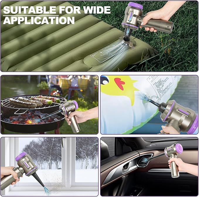 PeroBuno Electric Air Duster, Mini Vacuum Cleaner Cordless, 35mins Runtime - Image 5