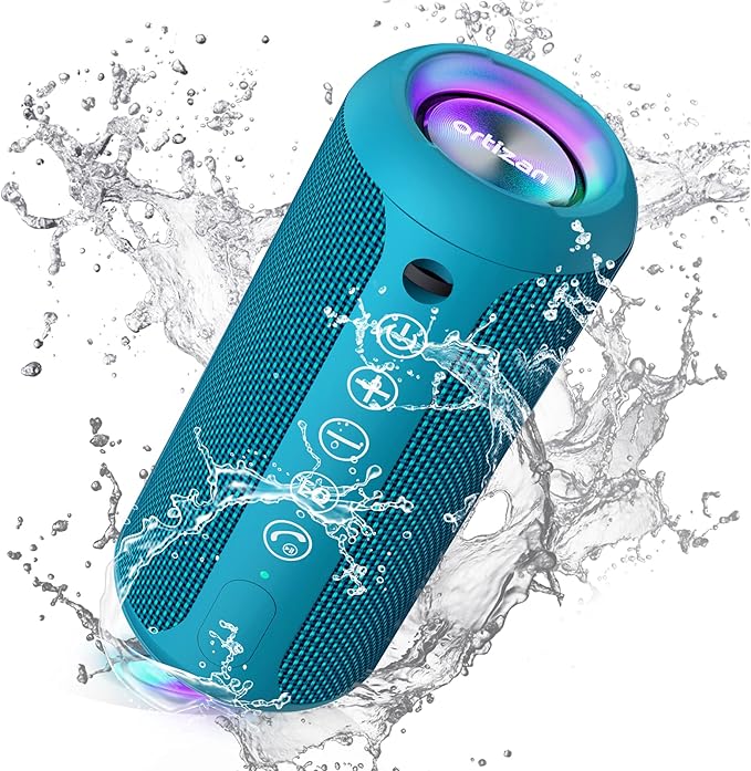 Ortizan Portable Bluetooth Speakers, IPX7 Waterproof Wireless Outdoor Speaker by Ortizan