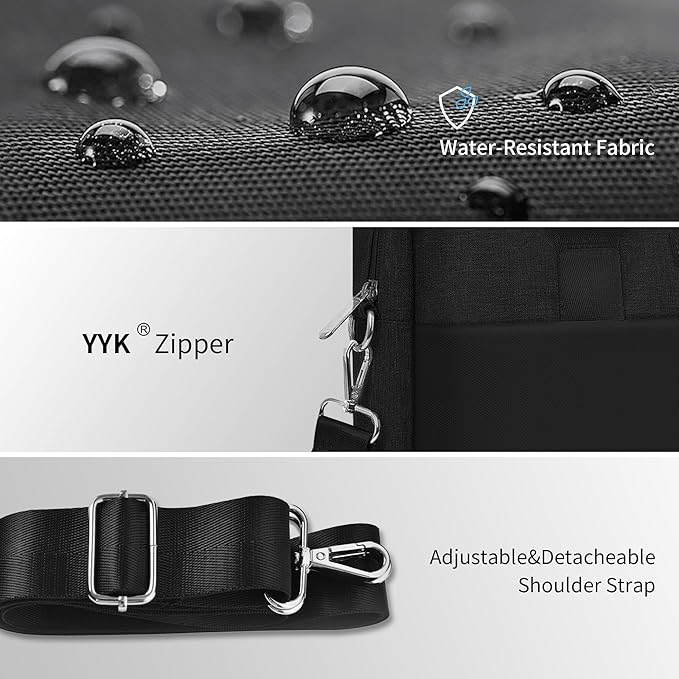 WIWU 14 Inch Laptop Bag for Men Women, Water-Resistant Laptop Case - Image 6