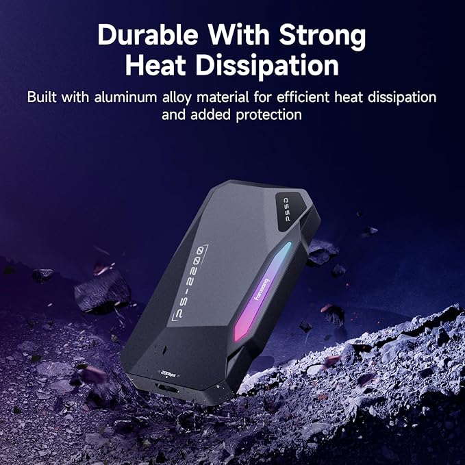 2TB Magnetic Portable SSD, 2050MB/s Type-C USB 3.2 Gen 2x2 External SSD - Image 7