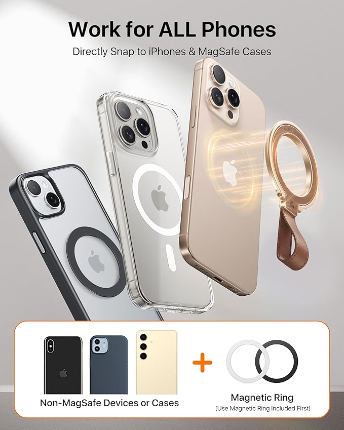 andobilMagnetic Phone Grip for MagSafeAdjustable Phone Ring Kickstand - Image 8