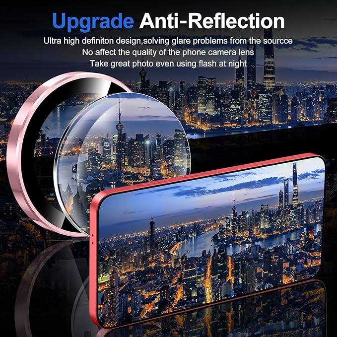for Samsung Galaxy S25 Plus Camera Lens Protector, Individual Metal Ring - Image 4