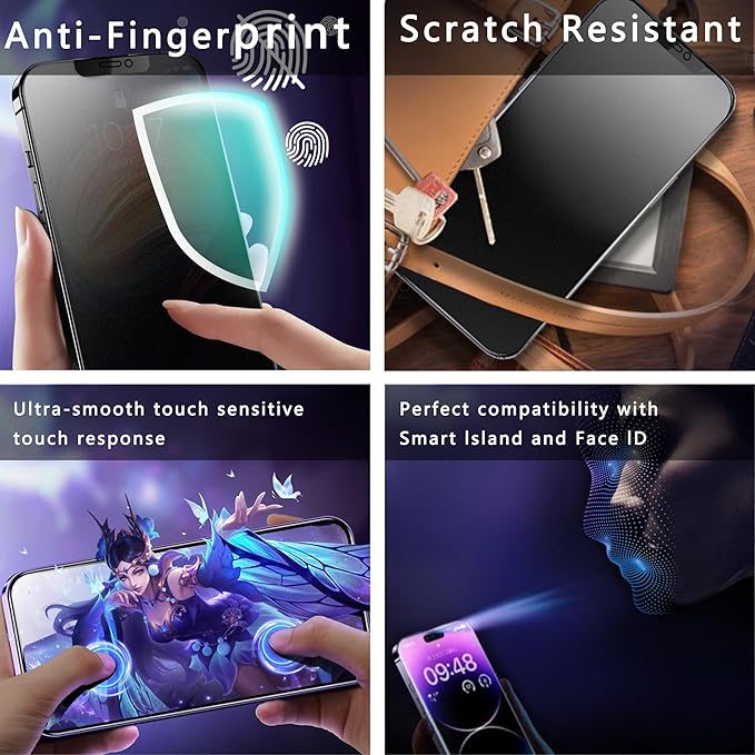 2 Pack Matte Privacy Screen Protector - Image 6