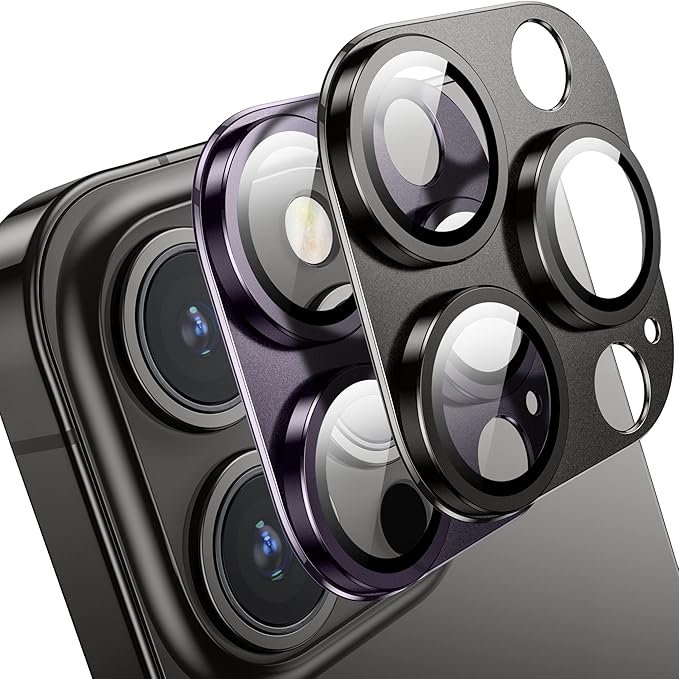 Camera Lens Protector for iPhone 14 Pro/iPhone 14 Pro Max, Alloy Metal Camera by WelcometoMansoorrUS