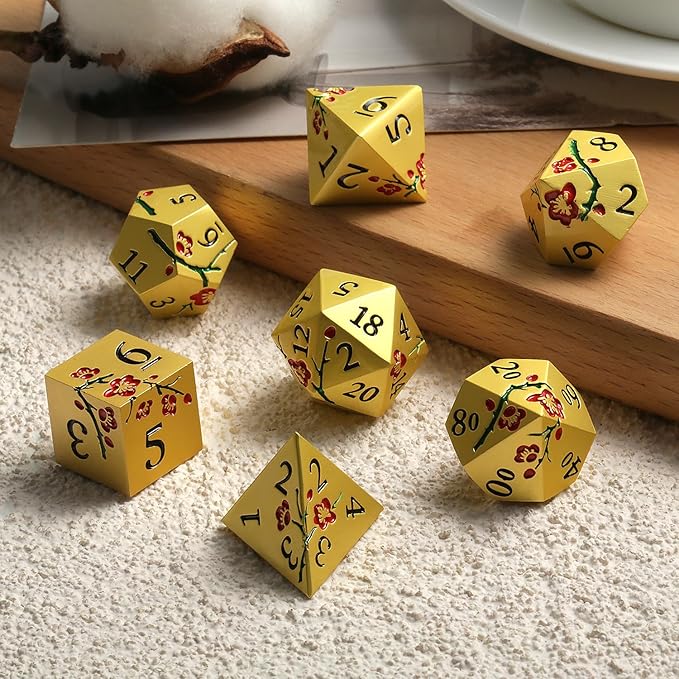 DNDND Flowers Metal Dice - Image 6