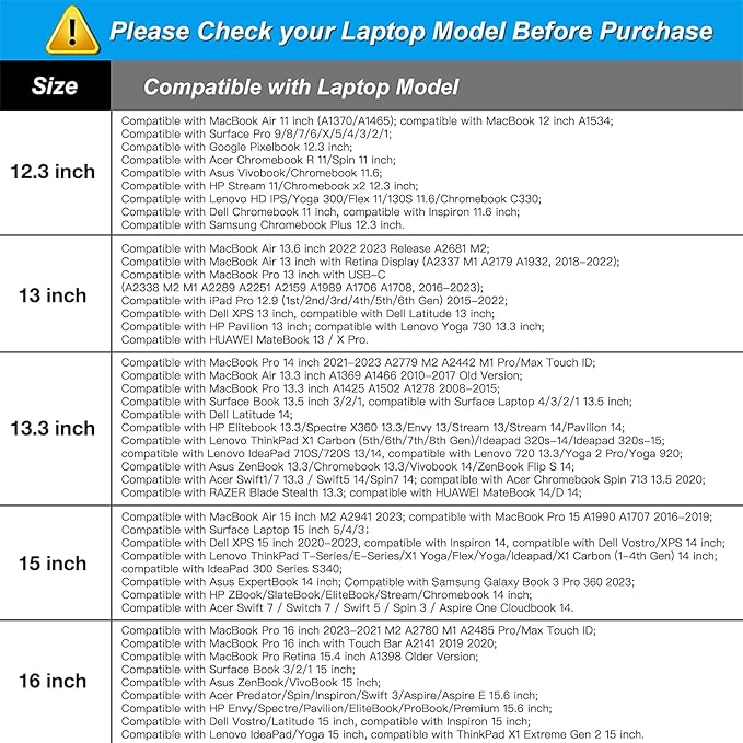 MOSISO Laptop Case 13 inch, 13 inch Laptop Sleeve Bag Compatible - Image 6