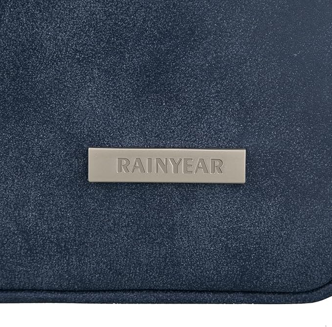 RAINYEAR 14 Inch Laptop Sleeve Protective Case PU Suede Leather Zipper Padded - Image 7